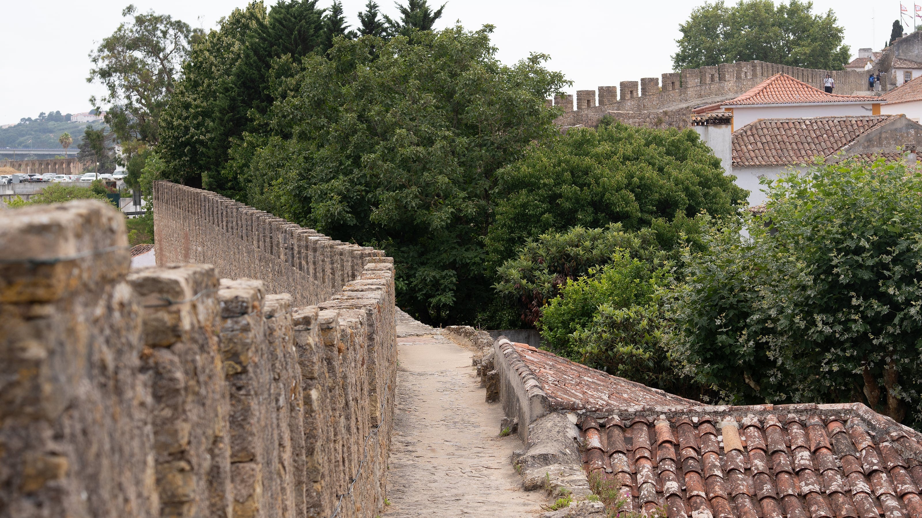 A path along an old fortified wall