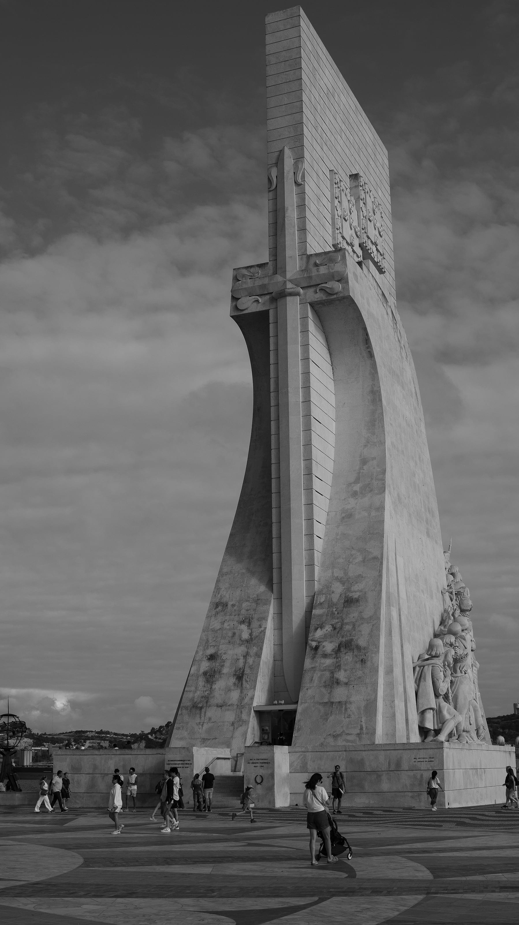 The Monument to the Discoveries seen from below